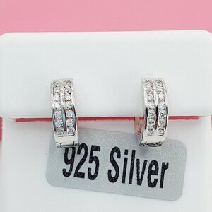 - "925 Sterling Silver Cubic Zirconia Earrings, U19254647